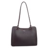 Nas Bag Kadın Sade Şık Zamansız Omuz Çantası ( 32x22 cm ) Kahverengi 