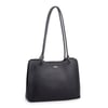 Nas Bag Kadın Sade Şık Zamansız Omuz Çantası ( 32x22 cm ) Siyah