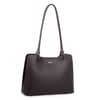 Nas Bag Kadın Sade Şık Zamansız Omuz Çantası ( 32x22 cm ) Kahverengi 