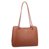Nas Bag Kadın Sade Şık Zamansız Omuz Çantası ( 32x22 cm ) Taba