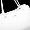 Nas Bag Kadın Sade Şık Zamansız Omuz Çantası ( 32x22 cm ) Beyaz