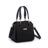Nas Bag Kadın Sade ve Şık El ve Omuz Çantası Siyah  Lacst  (Ölçüsü:24x21x16)