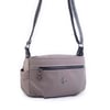 Nas Bag Kadın Salaş Çok Gözlü Çapraz Çanta Gri Siyah Buzzy ( en :30cm x boy: 20 cm )