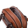 Nas Bag Kadın Şık El ve Postacı Çanta (en 22 cm , boy 16 cm ) Taba Kahve