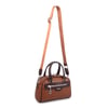 Nas Bag Kadın Şık El ve Postacı Çanta (en 22 cm , boy 16 cm ) Taba Kahve