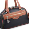 Nas Bag Kadın Şık El ve Postacı Çanta (en 22 cm , boy 16 cm ) Siyah Taba