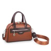 Nas Bag Kadın Şık El ve Postacı Çanta (en 22 cm , boy 16 cm ) Taba Kahve