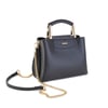 Nas Bag Kadın Şık Zincirli El ve Omuz Çantası Midiboy Siyah Liza 27x 19 cm 
