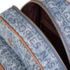 Nas Bag Kadın Sırt Çantası Geniş Hacimli Kot Camel Yazılı