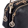 Nas Bag Mini Boy Kadın 3 Gözlü Çapraz Çanta (en 18 cm ;boy 11 cm ) Siyah Victoria