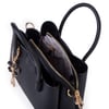 Nas Bag Mini Çiçek Charmlı Kadın  Şık El ve Çapraz Çanta (en 25 cm ;boy 22 cm ) Siyah