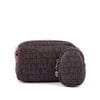 Nas Bag Mini Kadın Çapraz Mini Cüzdanlı At Amblemli Kahve Taba Yazılı  (eni :20 cm ; boy 14 cm)
