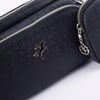 Nas Bag Mini Kadın Çapraz Mini Cüzdanlı At Amblemli Siyah Gofraj (eni :20 cm ; boy 14 cm)