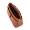 Nas Bag Mini Kadın Çapraz ve Omuz Çanta  (22x14 cm) Taba