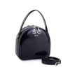 Nas Bag Mini Kadın El ve Çapraz Çanta Siyah Krşk Rugan   (17x17 cm)