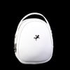Nas Bag Mini  Kadın Sırt ,El  ve Omuz Çantası Dönüştürülebilir Tasarım Beyaz Luna (en:17cm ;boy :22cm) 