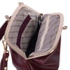 Nas Bag Mini Kadın Vintage Burslu Çanta (23x15 cm)  Bordo Victoria