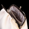 Nas Bag Mini Omuz ve Çapraz Vintage Burslu Çanta (23x15 cm) Krem  Victoria