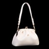 Nas Bag Mini Omuz ve Çapraz Vintage Burslu Çanta (23x15 cm) Krem  Victoria