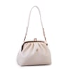 Nas Bag Mini Omuz ve Çapraz Vintage Burslu Çanta (23x15 cm)  Krem Victoria