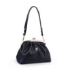Nas Bag Mini Omuz ve Çapraz Vintage Burslu Çanta (23x15 cm)  Siyah Victoria