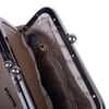 Nas Bag Mini Vintage Burslu Klipsli Kadın Omuz ve Çapraz Çanta Vizon Victoria ( 20x17 cm)