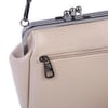 Nas Bag Mini Vintage Burslu Klipsli Kadın Omuz ve Çapraz Çanta Kum Victoria ( 20x17 cm)