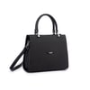 Nas Bag Orjinal Kadın El ve Omuz Çantası Klasik Şık Siyah Lacst (En :30 cm Boy:26cm)
