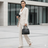 Nas Bag Premium 2li set Çanta El Omuz ve Çapraz Çanta Cüzdan Siyah