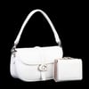 Nas Bag Premium Seri Mini 2li Set Çapraz El ve Cüzdan Seti Beyaz