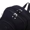 Nas Bag Unisex Hafif Büyük Boy Okul Çantası ve Spor Çantası Çok Gözlü Siyah
