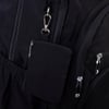 Nas Bag Unisex Hafif Büyük Boy Okul Çantası ve Spor Çantası Çok Gözlü Siyah