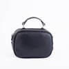 Nas Bag Zincirli Kapitone Çift Gözlü El ve Çapraz Çanta Siyah  Taşlı ( 21x16 cm )