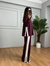 CDBR4125Alesa Bordo Modal kumaş Şeritli Eşofman Takımı