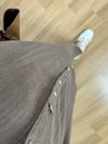 CDBR3859Alya Kahve Keten Gold Detay Elbise