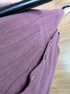 CDBR3857Alya Vişne Keten Gold Detay Elbise