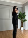 CDBR4107Ava Siyah 2 İplik Basic Sweatshitr