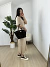 CDBR3828Ayza Vizon Modal Kumaş Yandan Yırtmaçlı Basic Elbise