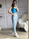 Bel Detaylı Mom Jean