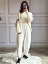 CDBR3351Beyaz Peluş Ceket