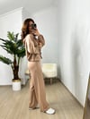 CDBR3630Camel Modal Çelik Fermuarlı Eşofman Takımı