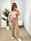 CDBR3630Camel Modal Çelik Fermuarlı Eşofman Takımı