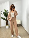 CDBR3630Camel Modal Çelik Fermuarlı Eşofman Takımı