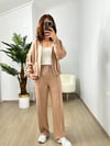 CDBR3630Camel Modal Çelik Fermuarlı Eşofman Takımı
