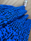 CDBR3949Chelsa Mavi Siyah Kolsuz Maxi Boy Elbise