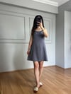 CDBR4508Delora Gri Pamuk Keten Elbise