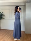 CDBR3785Diana Leylak Mavisi Modal Sekiz Parça Elbise
