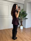 CDBR4613Doria Bordo Premium Kalite Vatkalı Yelek
