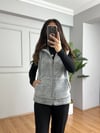 CDBR4651Edna Gri Kapişonlu Polar Yelek