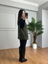 CDBR4173Elen Haki Biyeli Polar Yelek